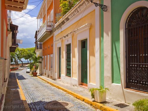 Blue Cobblestone of Old San Juan